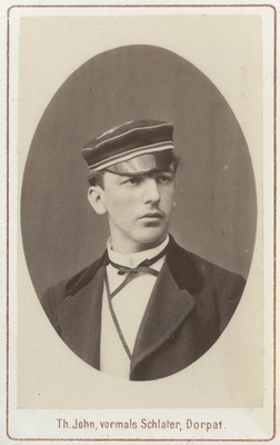 Korporatsioon "Estonia" liige Karl Hunnius, portreefoto  duplicate photo