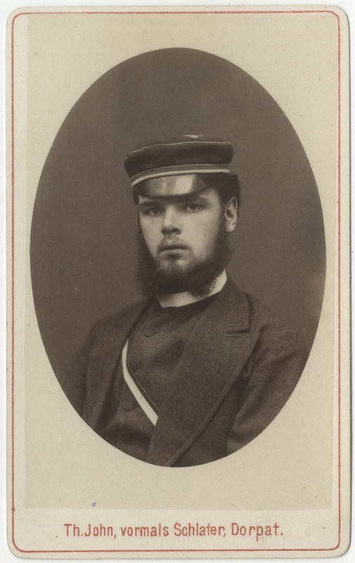 Korporatsioon "Estonia" liige Eduard Pabst, portreefoto