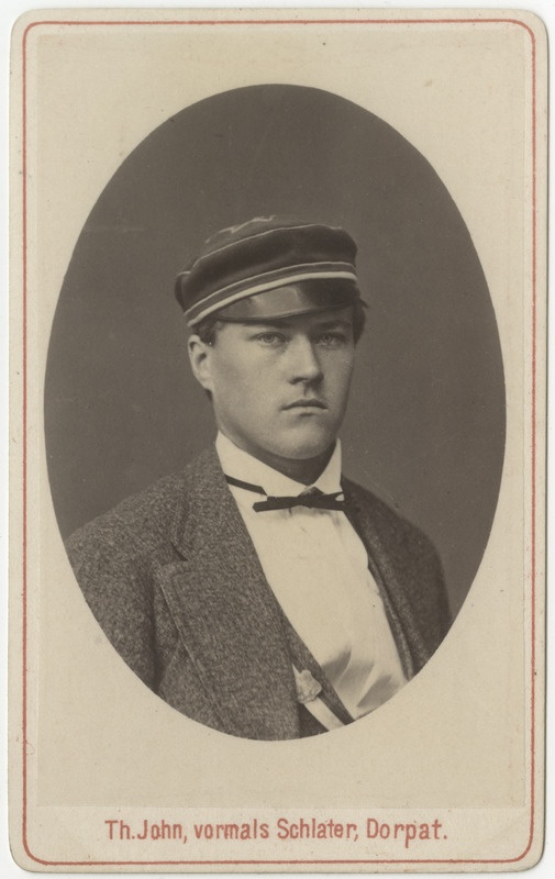 Korporatsioon "Estonia" liige Leo Furcht, portreefoto