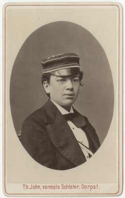 Korporatsioon "Estonia" liige Arthur von Güldenstubbe, portreefoto  duplicate photo