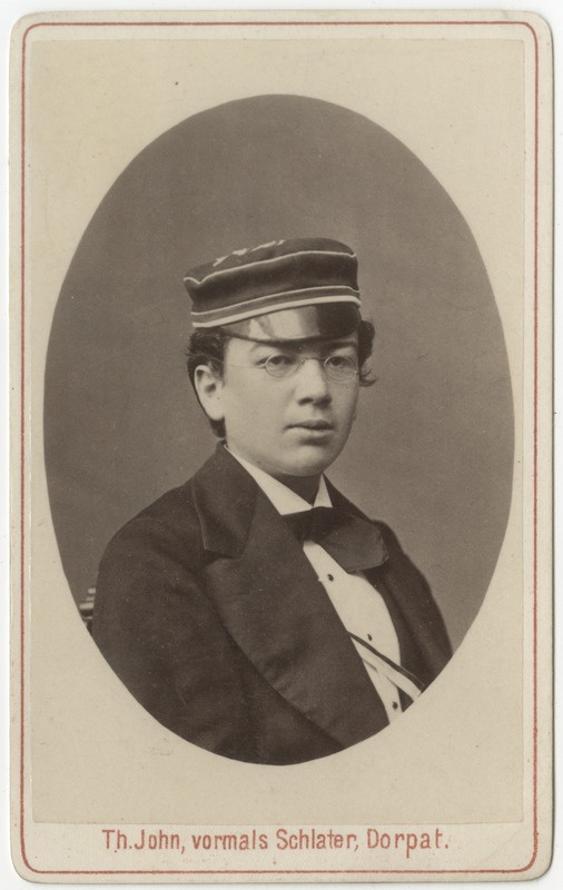 Korporatsioon "Estonia" liige Arthur von Güldenstubbe, portreefoto