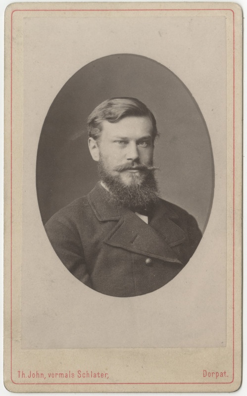 Korporatsioon "Estonia" liige Leopold Meder, portreefoto