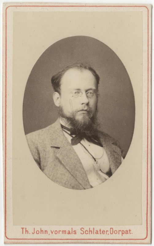 Korporatsioon "Estonia" liige krahv Michael Sollogub, portreefoto