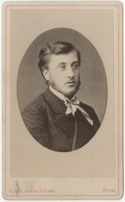 Korporatsioon "Estonia" liige Konstantin Mechmerhausen, portreefoto  duplicate photo