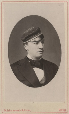 Korporatsioon "Estonia" liige krahv Bernard Manteuffel, portreefoto  duplicate photo