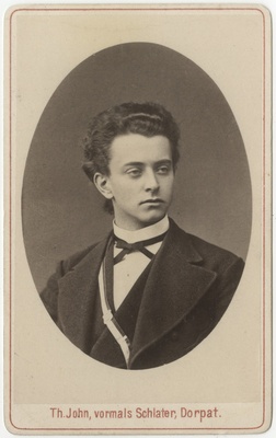 Korporatsioon "Estonia" liige Konstantin von Bremen, portreefoto  duplicate photo