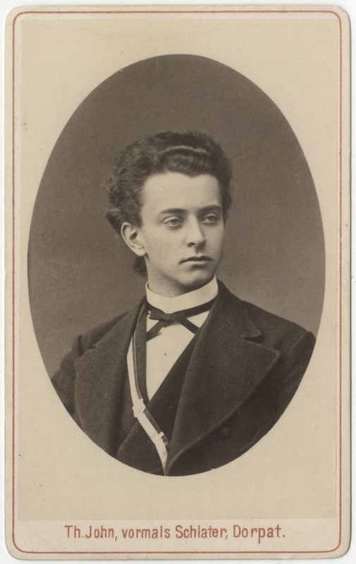 Korporatsioon "Estonia" liige Konstantin von Bremen, portreefoto