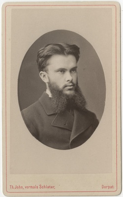 Korporatsioon "Estonia" liige Ferdinand Gräbner, portreefoto  duplicate photo