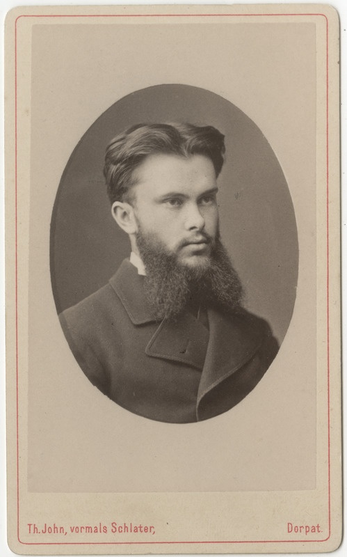 Korporatsioon "Estonia" liige Ferdinand Gräbner, portreefoto