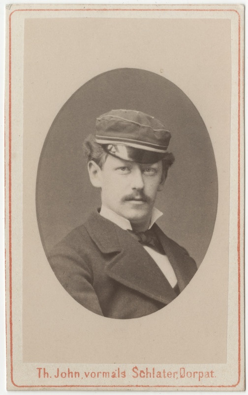 Korporatsioon "Estonia" liige Rudolf Knüpffer, portreefoto