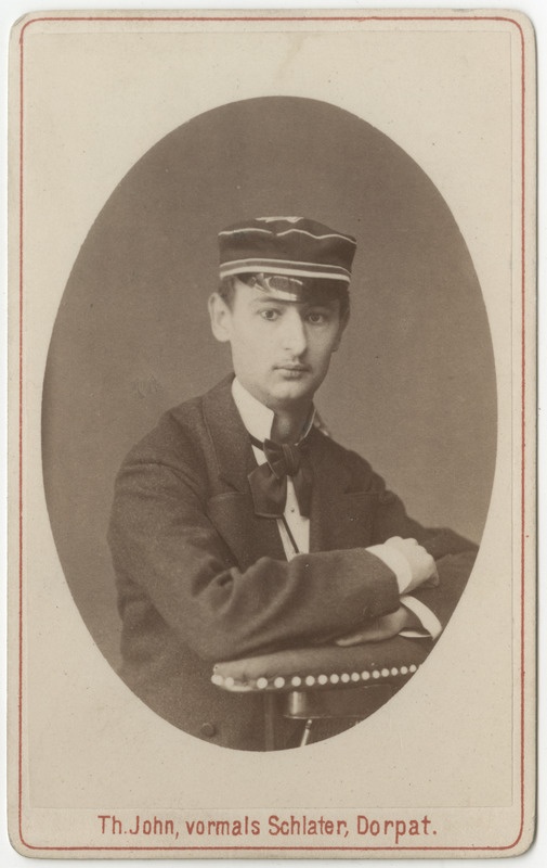 Korporatsioon "Estonia" liige Boleslav Stael von Holstein, portreefoto