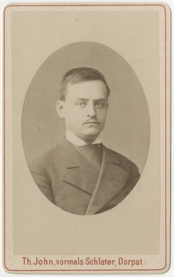 Korporatsioon "Estonia" liige vürst Johannes Schachowskoy, portreefoto  duplicate photo