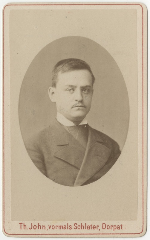 Korporatsioon "Estonia" liige vürst Johannes Schachowskoy, portreefoto