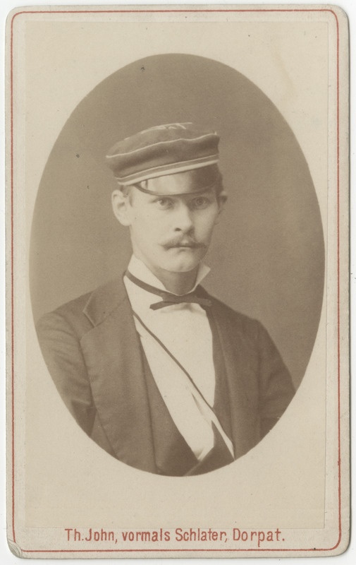 Korporatsioon "Estonia" liige Paul Haudelin, portreefoto