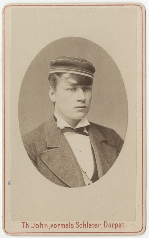 Korporatsioon "Estonia" liige Edgar Striedter, portreefoto