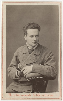 Korporatsioon "Estonia" liige parun Georg Stackelberg, portreefoto  duplicate photo