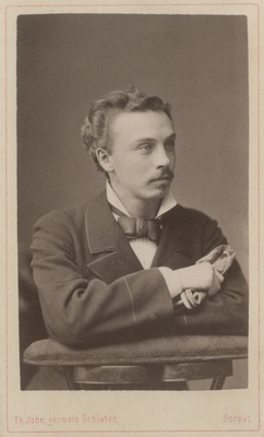 Korporatsioon "Estonia" liige Rudolf von Winkler, portreefoto  duplicate photo