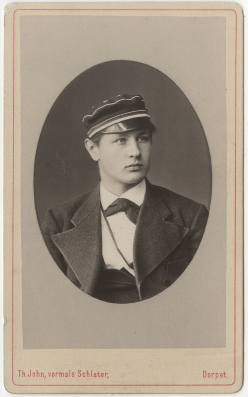 Korporatsioon "Estonia" liige Friedrich von Samson-Himmelstjerna, portreefoto