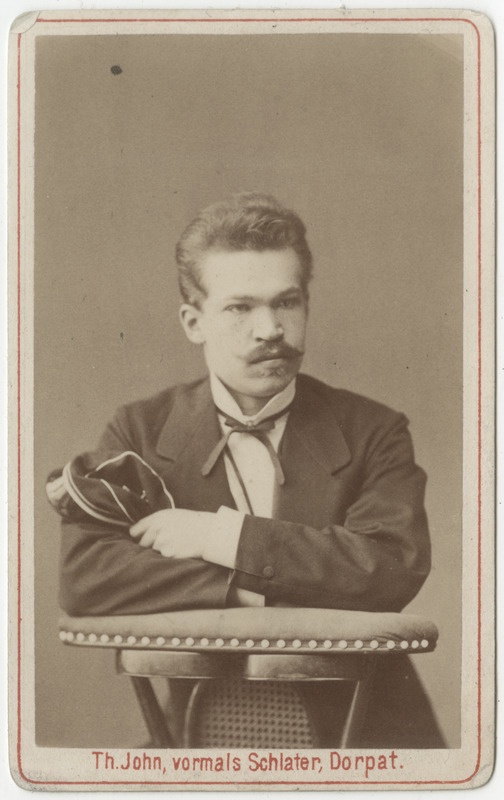 Korporatsioon "Estonia" Alexander Paulsen, portreefoto