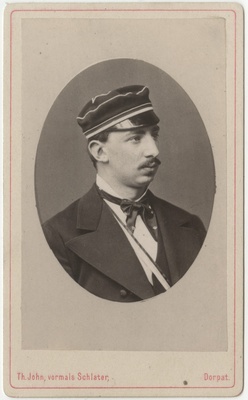 Korporatsioon "Estonia" liige parun Alexis Girard de Soucanton, portreefoto  duplicate photo