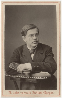 Korporatsioon "Estonia" liige Christfried Hörschelmann, portreefoto  duplicate photo