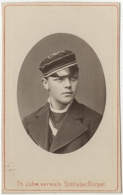 Korporatsioon "Estonia" liige Konstantin von Renteln, portreefoto  duplicate photo