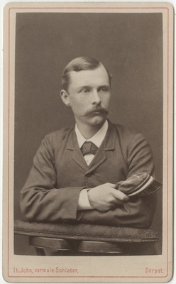 Korporatsioon "Estonia" liige parun Eduard Toll, portreefoto  duplicate photo