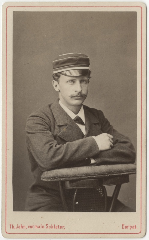 Korporatsioon "Estonia" liige Ed. Hoffmann, portreefoto