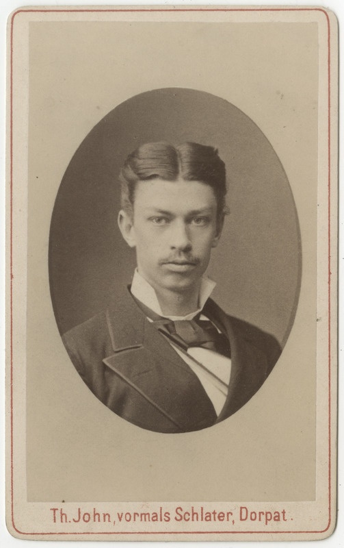 Korporatsioon "Estonia" liige Georg von Wenndrich, portreefoto