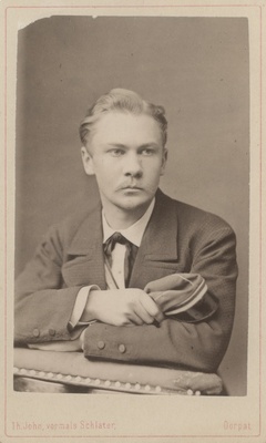 Korporatsioon "Estonia" liige parun Alexander Rosen, portreefoto  duplicate photo