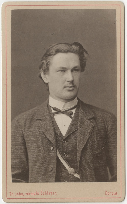 Korporatsioon "Estonia" liige Jakob von Samson-Himmelstjerna, portreefoto