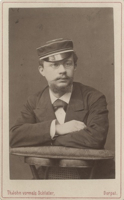 Korporatsoon "Estonia" liige Friedrich Ottho, portreefoto  duplicate photo