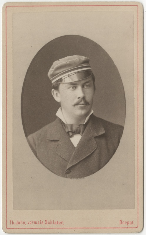 Korporatsioon "Estonia" liige Wilhelm Kentmann, portreefoto