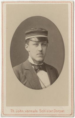 Korporatsioon "Estonia" liige Philipp Strauch, portreefoto  duplicate photo