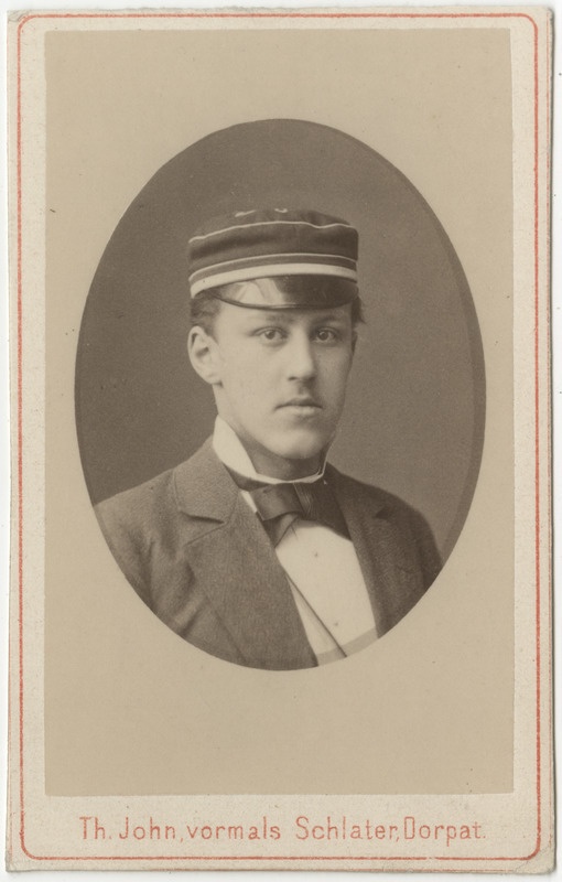 Korporatsioon "Estonia" liige Philipp Strauch, portreefoto