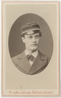 Korporatsioon "Estonia" liige Oskar Hoeppener, portreefoto  duplicate photo