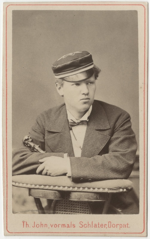 Korporatsioon "Estonia" liige Karl Rall, portreefoto