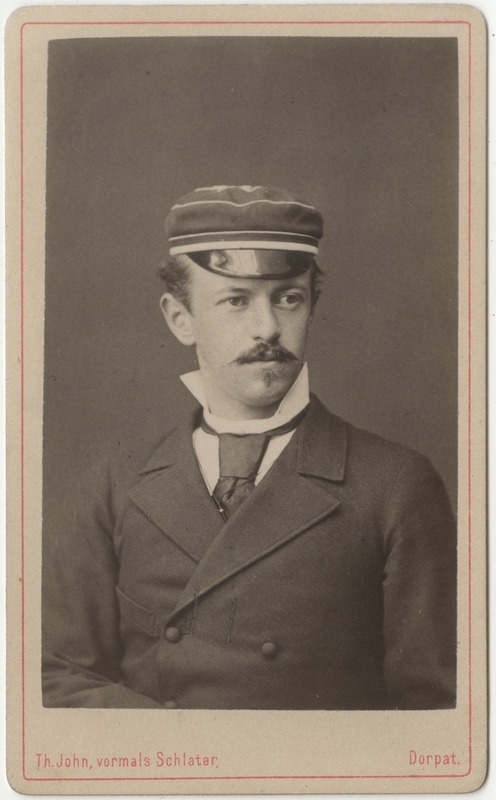 Korporatsioon "Estonia" liige Reinhold Wetter von Rosenthal, portreefoto