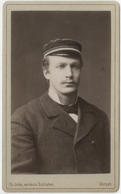 Korporatsioon "Estonia" liige Arthur Jahnentz, portreefoto  duplicate photo