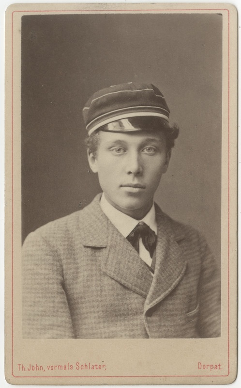 Korporatsioon "Estonia" liige parun Alfred Schilling, portreefoto