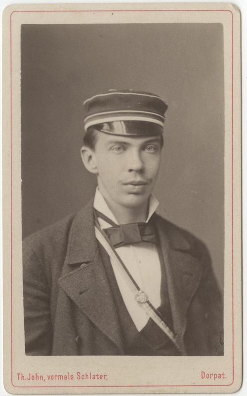 Korporatsioon "Estonia" liige Ernst von Samson-Himmelstjerna, portreefoto