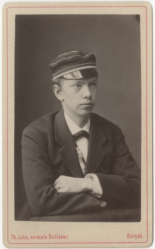 Korporatsioon "Estonia" liige Konstantin von Wistinghausen, portreefoto