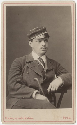 Korporatsioon "Estonia" liige Arved Schmidt, portreefoto  duplicate photo