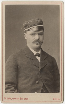 Korporatsioon "Estonia" liige Otto Hofmann, portreefoto  duplicate photo