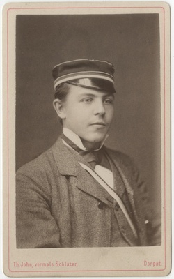 Korporatsioon "Estonia" liige Adolf von Gernet, portreefoto  duplicate photo