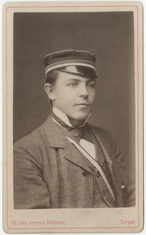 Korporatsioon "Estonia" liige Adolf von Gernet, portreefoto