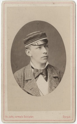 Korporatsioon "Estonia" liige parun Ernst Ungern-Sternberg, portreefoto  duplicate photo