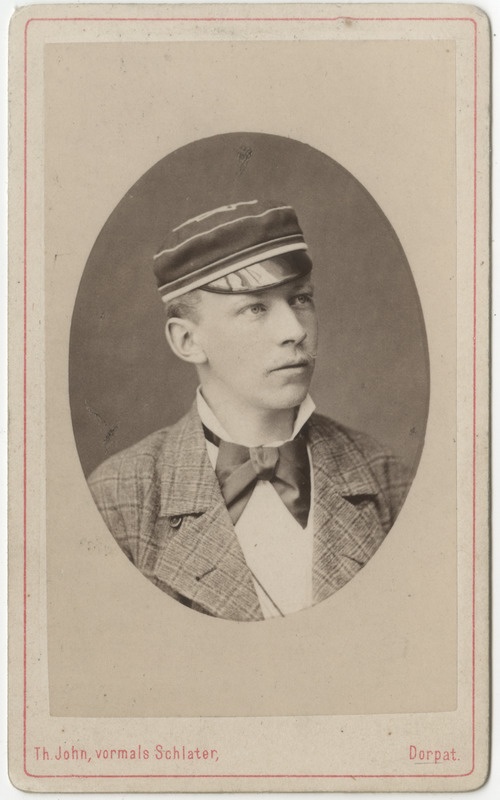 Korporatsioon "Estonia" liige parun Ernst Ungern-Sternberg, portreefoto