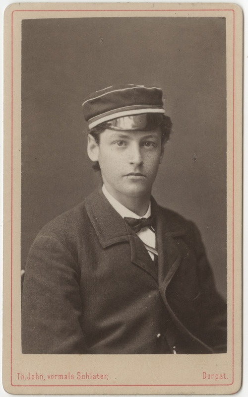 Korporatsioon "Estonia" liige Nikolai von Schulmann, portreefoto