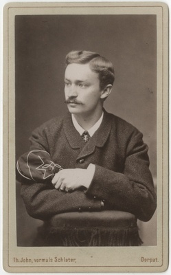 Korporatsioon "Estonia" liige parun Karl Otto Stackelberg, portreefoto  duplicate photo